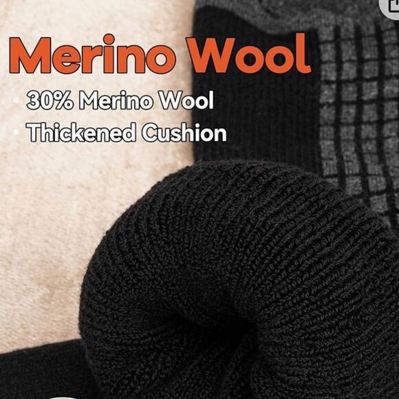 Sonoran Merino Wool Hiking/Athletic 2 Pair Black S/M NWT IN PACKAGE‎ - Picture 2 of 7